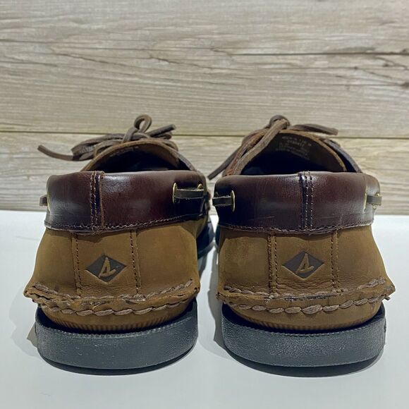 Sperry Top Sider Authentic Original Boat Shoes Men’s 13 M Brown Nubuck Leather - Picture 3 of 12